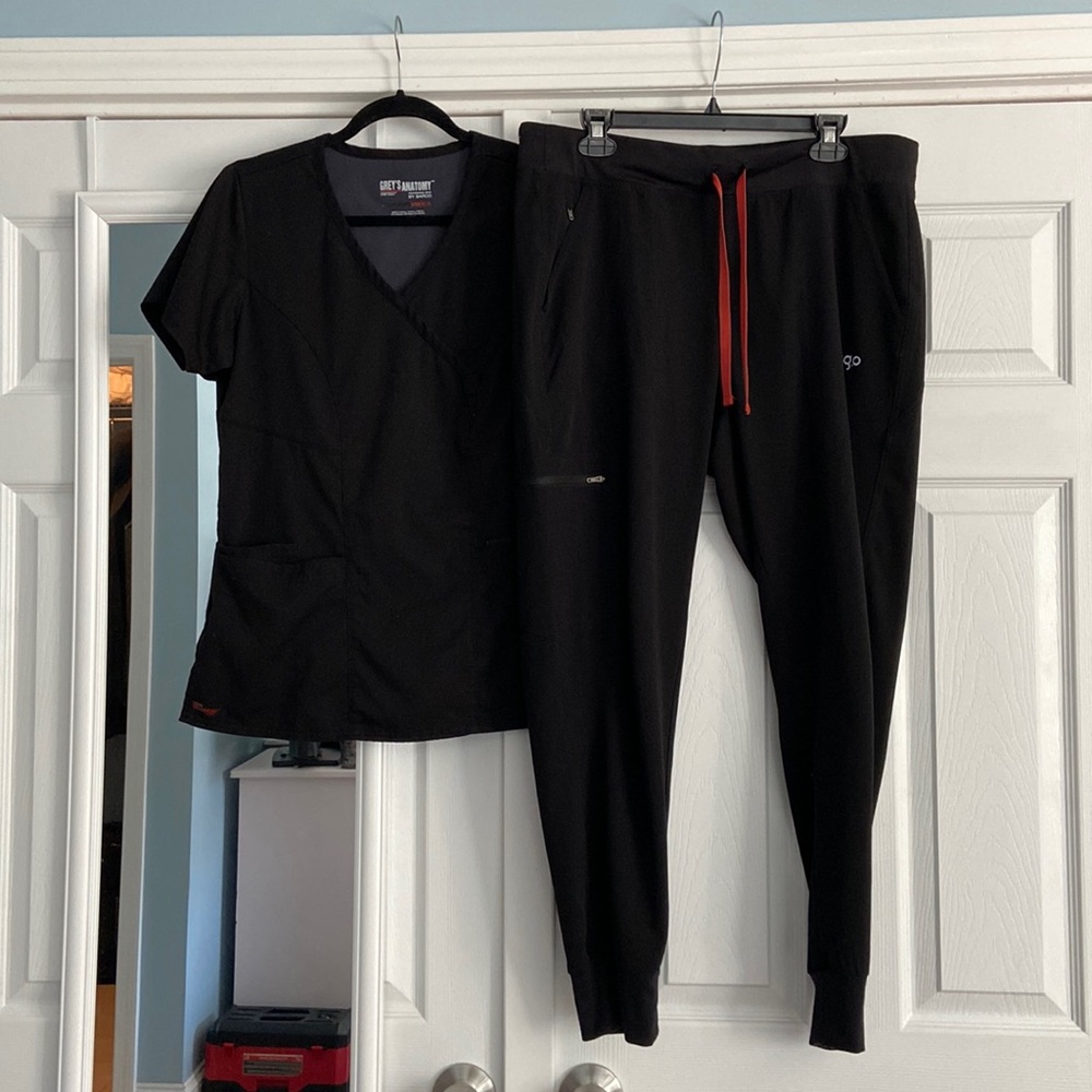 Lago L Black Joggers and FREE Matching M Grey's Anatomy Top
